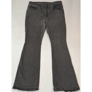 Levis Womens Jeans Size 33 Black 726 Flare High Rise Denim Black Tab (33x32)